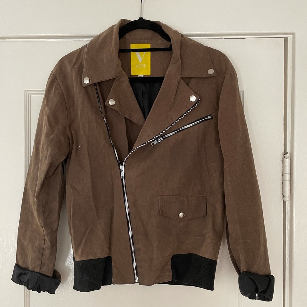 Vaute Vegan Waxed Canvas Bomber Jacket